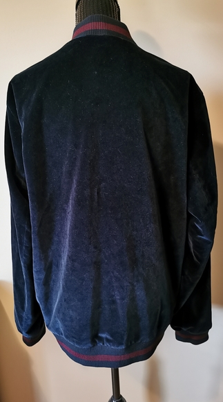 Ted Baker London Blue Velvet Bomber Jacket Size 6 - Picture 3 of 14